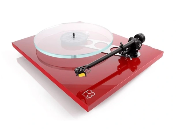 Rega Planar 3 platespiller, Exact, rød Spesialversjon Exact pickup, RB330 arm 