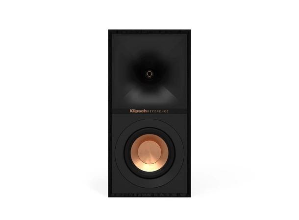 Klipsch R-40M Reference, sort, pr par stativ/hylle, 4" bass, Tractrix horn 