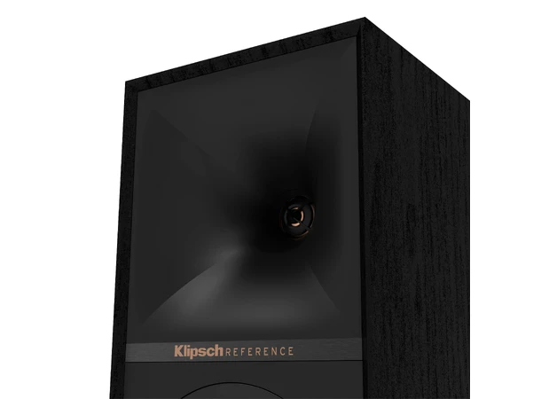 Klipsch R-40M Reference, sort, pr par stativ/hylle, 4" bass, Tractrix horn 