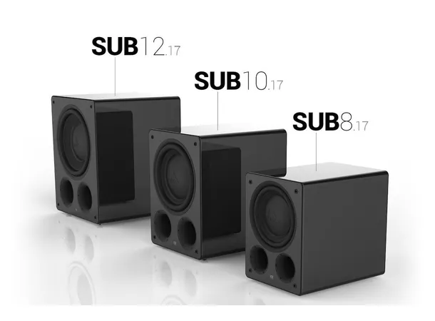 XTZ Sub 8.17 subwoofer - Sort Dual Power. 8" basselement, 350 watt 