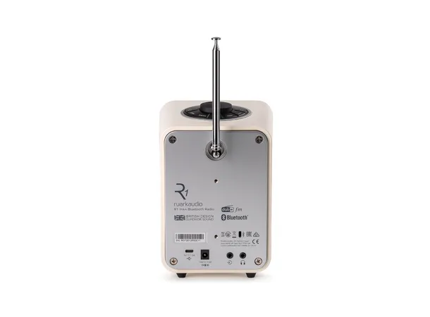 Ruark R1 Mk4, DAB radio, kremhvit DAB+, Bluetooth, klokke og alarm 