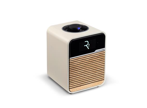 Ruark R1 Mk4, DAB radio, kremhvit DAB+, Bluetooth, klokke og alarm