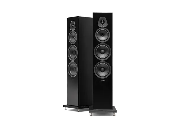 Sonus Faber Lumina V, sort piano 3-veis gulvstående høyttaler, par 