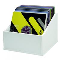 Glorious Record Box Advanced 110 White Browseboks for vinyl