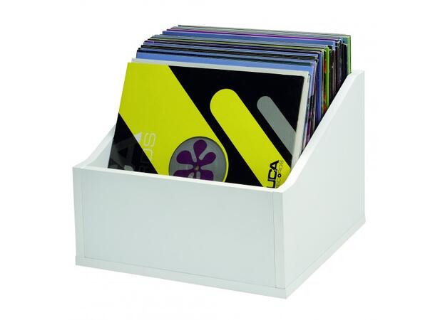 Glorious Record Box Advanced 110 White Browseboks for vinyl 