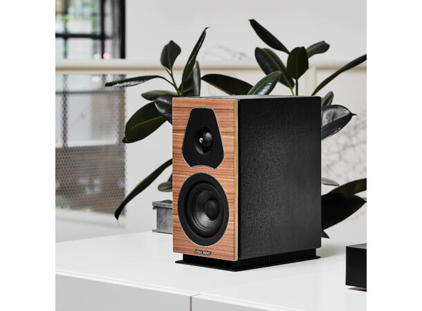 Sonus Faber Lumina I, valnøtt 2-veis høyttaler, plassering benk/hylle