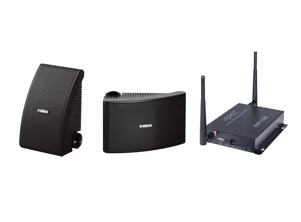 Yamaha NS-AW392 B / iEast AMPi50B Stream Utendørshøyttalere med forsterker/stream 