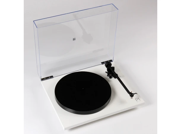 Rega Planar 1 Plus, Carbon, hvit RIAA-trinn, RB110 arm, EBLT drivrem 