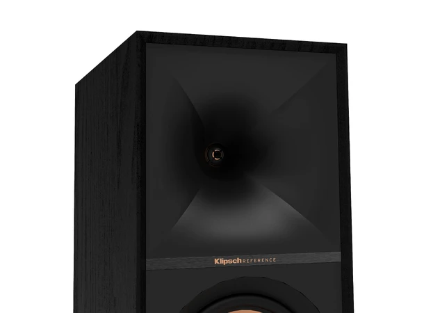 Klipsch R-600F Reference, sort, pr par gulvhøyttaler, 2 stk 6,5", Tractrix horn 
