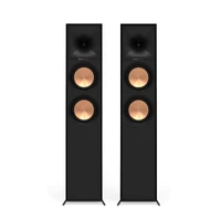 Klipsch R-600F Reference, sort, pr par gulvhøyttaler, 2 stk 6,5", Tractrix horn