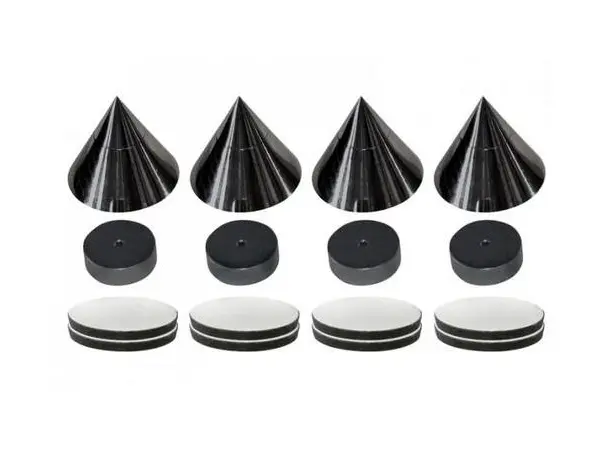Dynavox Cone Spikes - 4 stk sort Spikes 4 stk 