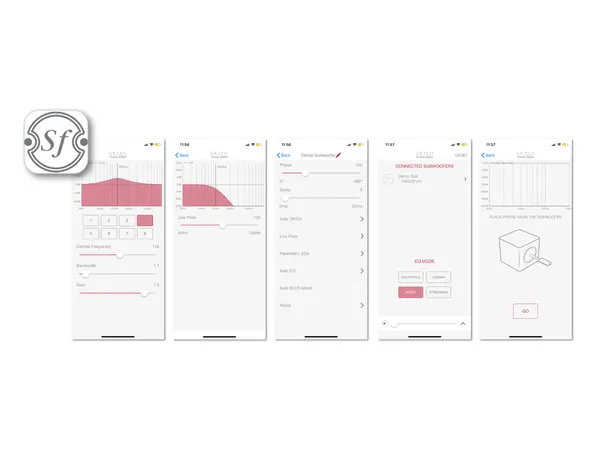 Sonus Faber Gravis III, sort piano aktiv subwoofer, 10" bass, 600 watt 