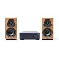 Sonus Faber Lumina I og Rega io Stereopakke med høyttalere i valnøtt