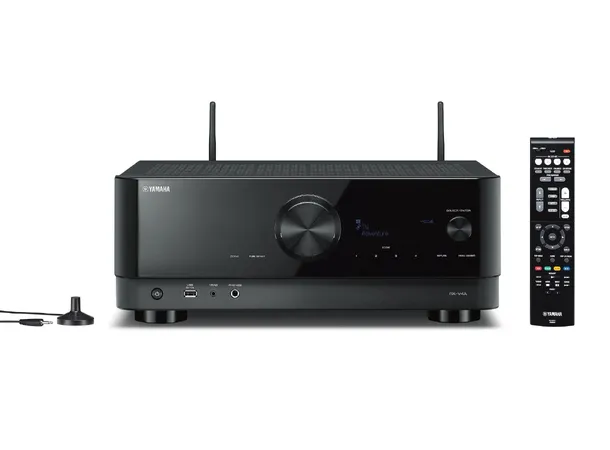 Yamaha RX-V4A hjemmekinoforsterker sort 5.2 kanaler, DAB+, 8K, MusicCast, 