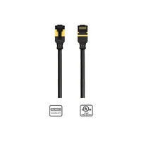 Kordz PRS CAT6A Patchkabel 1m Sort Slim Profile CAT6A U/FTP. Sort