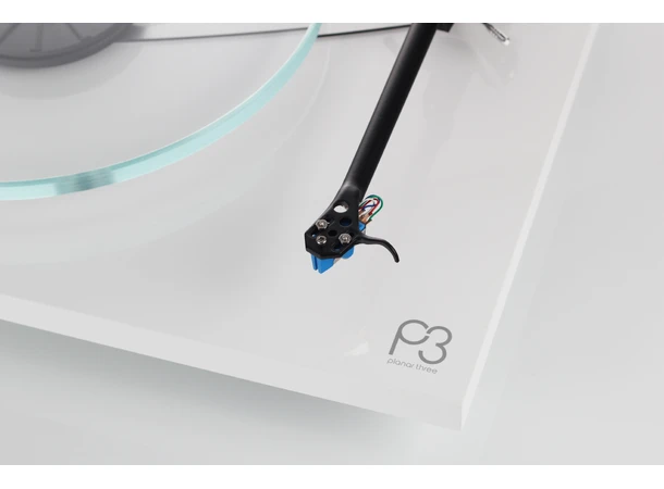 Rega Planar 3 platespiller, Exact, hvit Spesialversjon Exact pickup, RB330 arm 