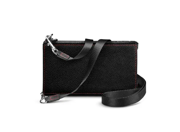 Chord Hugo2/2go Leather Carry Case, sort Etui i lær til Hugo2 og 2go, bærestropp 