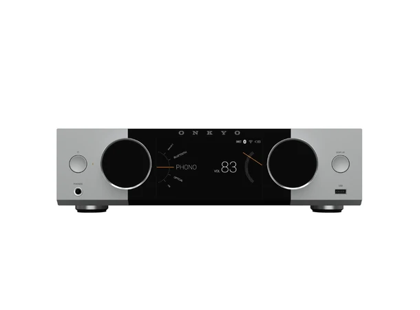 Onkyo Muse Y-40, forsterker, Silver 2x75 watt. streaming, MM-RIAA, HDMI 