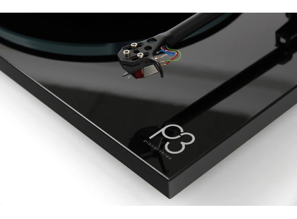 Rega Planar 3 Nd3 platespiller- sort RB330 arm, High gloss 