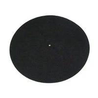 Rega Turntable Mat Black - fra P3 Filtmatte til Rega, 100% ull, sort