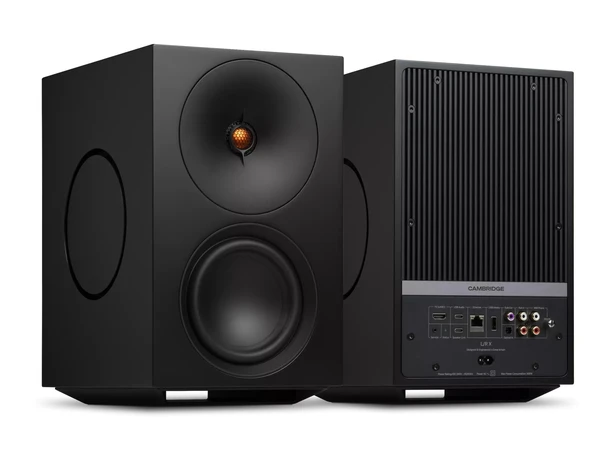 Cambridge Audio L/R X, aktiv høyttaler Streaming, HDMI, RIAA-trinn, sort 
