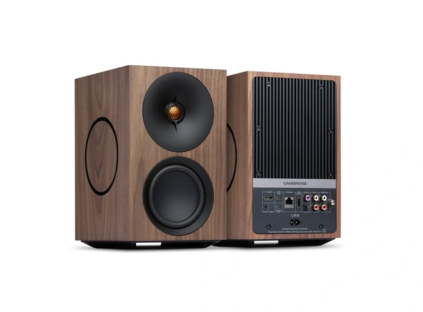 Cambridge L/R M, aktiv høyttaler, Walnut Streaming, HDMI, RIAA-trinn 