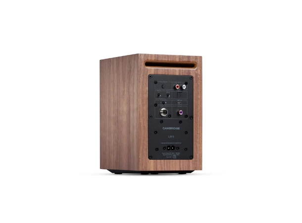 Cambridge L/R S, aktiv høyttaler, Walnut Bluetooth, RCA/optisk inngang 