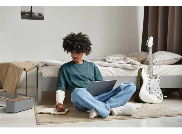 Klipsch The One Plus - Walnut Bluetooth-høyttaler, Heritage, aux 