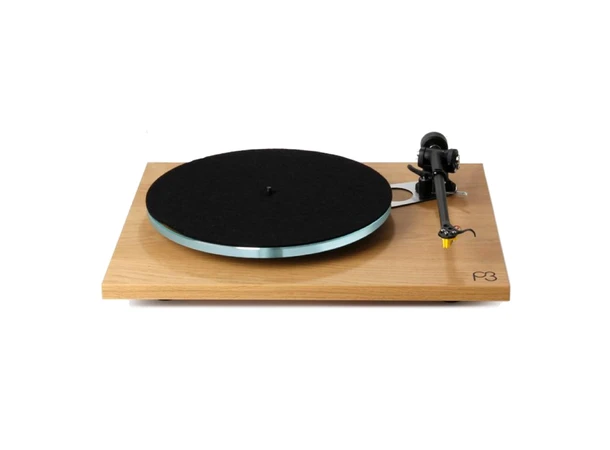 Rega Planar 3, Exact pickup, Oak Glasstallerken, RB330 arm, EBLT drivrem 