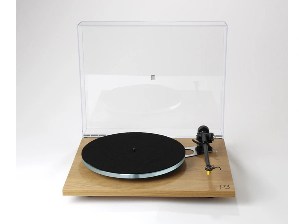 Rega Planar 3, Exact pickup, Oak Glasstallerken, RB330 arm, EBLT drivrem 