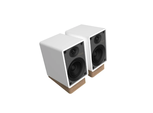 Onkyo GX-10DB, aktiv høyttaler, White Bluetooth 5.3, USB-C, Optisk, RIAA 