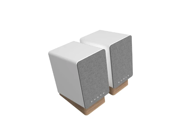 Onkyo GX-10DB, aktiv høyttaler, White Bluetooth 5.3, USB-C, Optisk, RIAA 