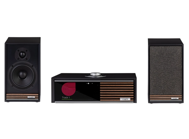 Ruark R610/Sabre-R Stereopakke, Charcoal Komplett streaming-stereoanlegg 