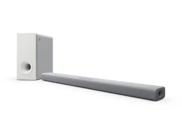 Yamaha True X BAR 50A - Lys grå Lydplanke med trådløs subwoofer 
