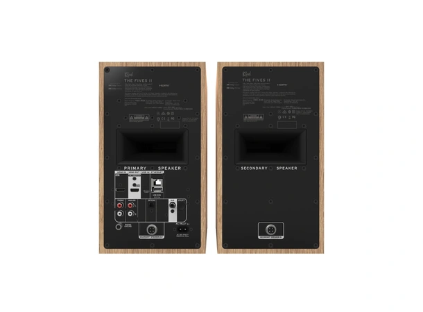 Klipsch The Fives II, Red Oak Aktive streaming-høyttalere, HDMI, RIAA 