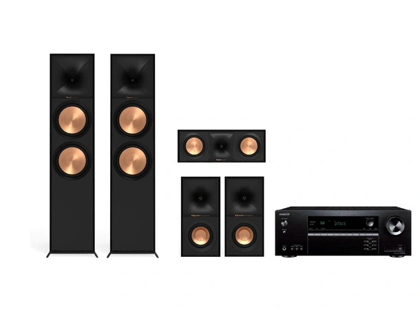 Onkyo TX-NR5100 / Klipsch R-800F Reference 5.0 pakke med forsterker 