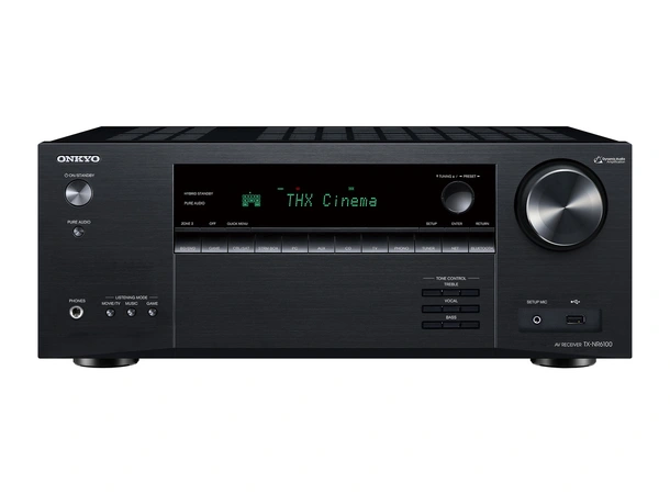Onkyo TX-NR6100 - Hjemmekinoreceiver 7.2 kanaler. 8K. WiFi. ATMOS - Sort 