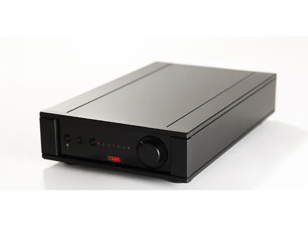 Rega Brio MK7, forsterker, DAC 2x50 watt, hodetelefon, MM-RIAA, sort 