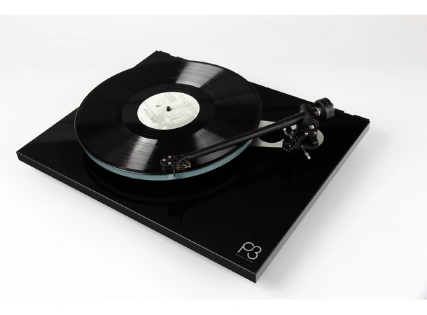 Rega Planar 3 Nd5 platespiller- sort RB330 arm, High gloss 