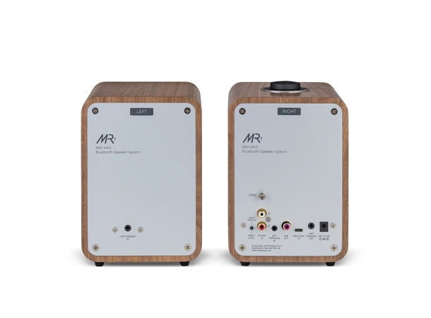 Ruark MR1 Mk3 aktiv høyttaler, Walnut Bluetooth, APTX, linje inn, subwoofer ut 