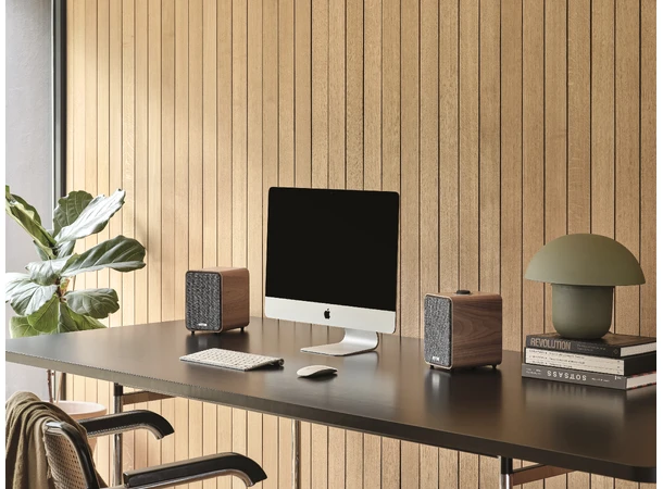 Ruark MR1 Mk3 trådløs høyttaler, valnøtt Bluetooth, APTX, linje inn, subwoofer ut 