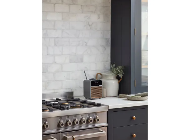 Ruark R1S DAB, Mid Grey DAB+, Bluetooth, klokke, WiFi, APP 