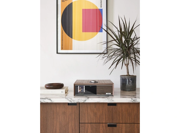 Ruark R610 forsterker - Valnøtt 2x75 watt, streamingforsterker 