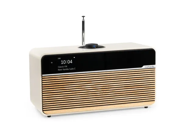 Ruark R2 Mk4, DAB+ radio - Kremhvit DAB+, Bluetooth, klokke, WiFi, APP 
