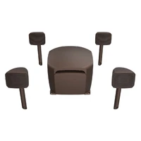 Klipsch Courtyard 4.1, høyttalerpakke Inkludert 4 stk høyttalere og subwoofer