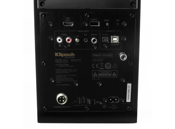 Klipsch The Fives / Planar 1 ECO-deck Aktive høyttalere og platespiller, Black 
