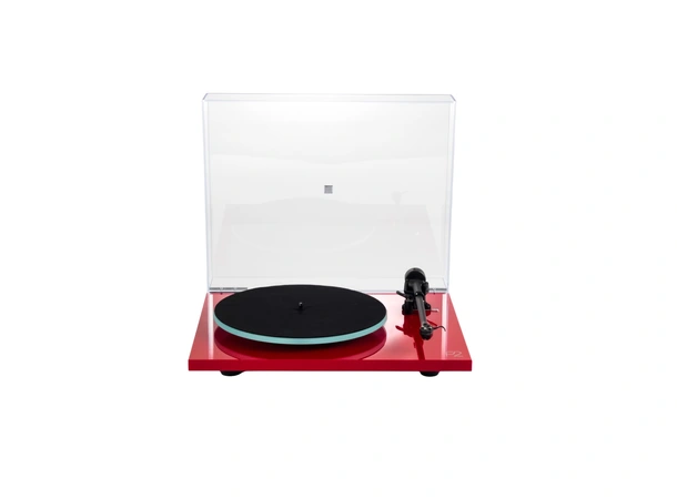 Rega Planar 2 Nd3 platespiller- rød Glasstallerken, RB220 arm, High Gloss 