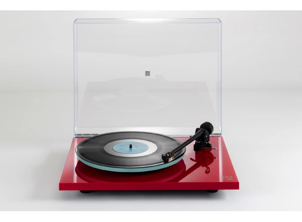 Rega Planar 2 Nd3 platespiller- rød Glasstallerken, RB220 arm, High Gloss 