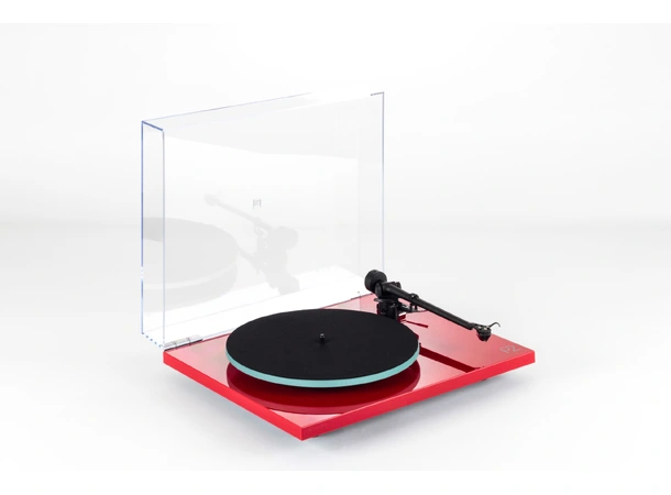 Rega Planar 2 Nd3 platespiller- rød Glasstallerken, RB220 arm, High Gloss 