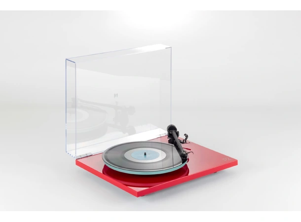Rega Planar 2 Nd3 platespiller- rød Glasstallerken, RB220 arm, High Gloss 